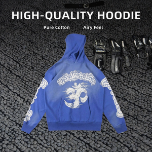 Sudadera con Capucha de Hiphop Profesional Personalizada al por Mayor, 100% Algodón, Corte Holgado, Ropa Urbana para Invierno - OEM ODM Dropshipping - Product Image 2