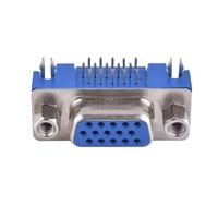 CHUANGQIN CQ-D-SUB15308 HDR Fournisseur Adaptateur D-SUB 15 broches 3.08 femelle à verrouillage par fourche avec colle bleue pour connecteur D-SUB sur carte PCB