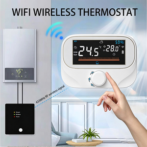 Thermostat intelligent WiFi RF sans fil avec écran couleur pour chaudière à gaz, régulateur de température pour chauffage mural, télécommande 433 MHz, 3A - Product Image 4