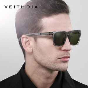 Óculos de Sol Masculinos Veithdia 7918 Oversized <span class=keywords><strong>Cat</strong></span> Eye TAC Antirreflexo com Bloqueio UV para Uso Diário, Praia e Direção - Lançamento 2026 - Lentes de Sol Fashion - Product Image 1