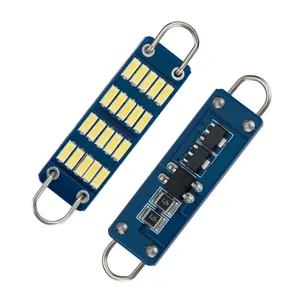 42 мм 44 мм 4014 20Smd C5w лампа для чтения 12 В гирлянда светодиодная белая лампа для внутреннего освещения автомобиля