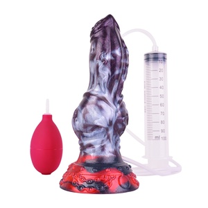 Soft Monster <b>Dildo</b> Squirting Fantasy <b>Dildo</b> Dragon Horse Dog <b>Dildo</b> Knotted Ejaculating Toy Big Anal Silicone Adult Toys for Women - Product Image 1