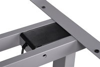 Bureau d'ordinateur électrique à deux moteurs Cadre de bureau assis-debout autonome avec commande pour bureau à domicile Personne de grande taille