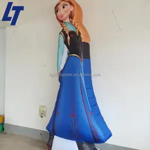 Chica de dibujos animados ligera inflable Vivid inflable humano Atractivo inflable H168