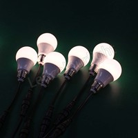 Ampoule LED DMX RGB 60 mm à pixels adressables, éclairage de scène, guirlande lumineuse E27 étanche pour décoration événementielle