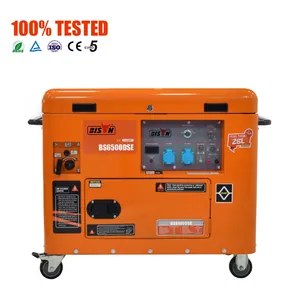 Bison pemasok 186Fa tiga frasa 230V 400V 5000Watt 5000W siaga Generator Diesel dengan Voltmeter