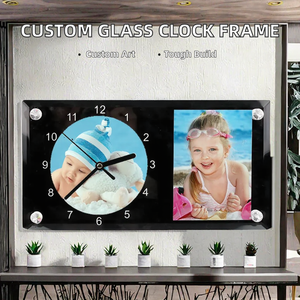 Cadre <span class=keywords><strong>photo</strong></span> rectangulaire moderne personnalisé en cristal 0,5 cm, impression par transfert thermique sur <span class=keywords><strong>verre</strong></span>, 6 options de couleurs, durable - Product Image 2
