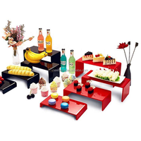 Clair pour les contremarches d'affichage en plexiglas pour jouet bijoux support de gâteau Base acrylique Solution de stockage polyvalente