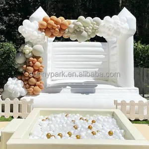 Pastel Soft Play All White Foam Peuter Training Body Spelen Speelgoed Ball Pit Met Bounce Castle Kid Soft Play Voor Feest