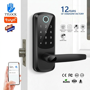 Intelligent Home Apartment Security <strong>Digital</strong> Password Fingerprint Deadbolt Electronic Ttlock Tuya WiFi Smart <strong>Door</strong> Lock for Airbnb - Product Image 3