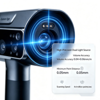 Scanner 3D portable sans fil intégré NScan Rigil, hybride laser bleu infrarouge, pour modélisation 3D, avec fonctionnement autonome