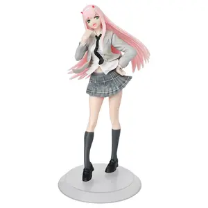 18.5CM chérie dans le FRANXX 02 <span class=keywords><strong>Anime</strong></span> fille Figure école uniforme zéro deux Sexy Figuras zéro deux Figurine poupée - Product Image 1