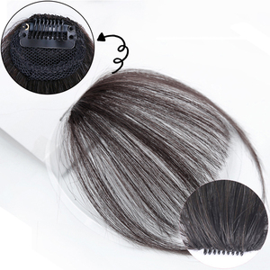 Perrue Courte Brésilienne Cheveux Humains Bob avec <span class=keywords><strong>Frange</strong></span> Clipsable pour Femme - Product Image 6