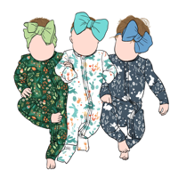 Combinaison bébé en bambou doux comme du beurre avec imprimé lapin de Pâques de haute qualité, fermeture éclair convertible, combinaison une pièce