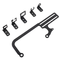 Support de montage de câble de carburateur en alliage d'aluminium, argenté, EZ-EFI pour transmission GM 700R4 ENM014-BK