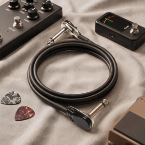 Plat Nickel Audio <span class=keywords><strong>Mini</strong></span> 1/4 6.35mm crêpe Angle droit Mono adaptateur connecteur prise <span class=keywords><strong>Jack</strong></span> pour guitare effet Patch câble - Product Image 6