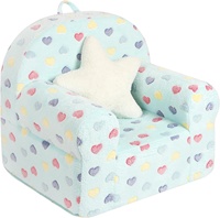 Chaise pour tout-petits à dossier haut lueur dans le canapé coloré pour enfants avec étoile