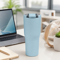 Gobelet de voyage isotherme à double paroi en acier inoxydable, durable, personnalisé, 25 oz, avec couvercle magnétique, anti-fuite, pour le bureau