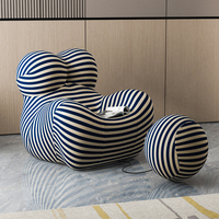 Canapé ballon magique - Canapé léger à une place - Canapé relaxant - Accoudoir créatif - Chaise décontractée - Chaise pour les fesses