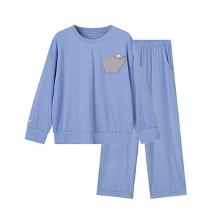 Ensemble de pyjama pour enfants HeyBetter, manches longues, tissu Tencel, vêtements d'automne, vêtements de nuit pour filles - Product Image 4
