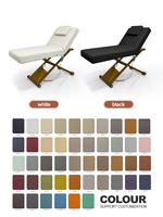 Lit de spa électrique en vente chaude, tables de massage, lits réglables en hauteur, chauffés, en mousse à mémoire de forme, en cuir PU pour les meubles de salon de beauté et de spa