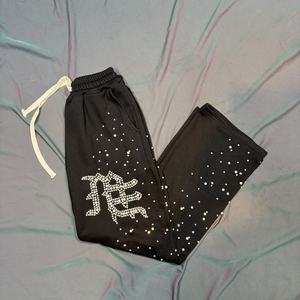 <span class=keywords><strong>Pantaloni</strong></span> Lunghi da Uomo Pesanti <span class=keywords><strong>con</strong></span> Diamanti, Personalizzati, <span class=keywords><strong>con</strong></span> Elastico in Vita, Stile Retrò, Moda Primavera, <span class=keywords><strong>Pantaloni</strong></span> Sportivi da Uomo - Product Image 5