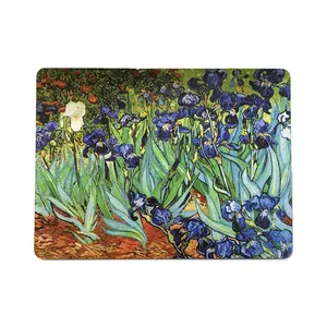 Van Gogh-Inspirado Europeu Estilo Quadrado MDF Laminado Cortiça Placemats Personalizado Resistente ao Calor e Impermeável