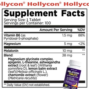Bán buôn Melatonin máy tính bảng nhanh ngủ Viện trợ với 10 mg Melatonin rơi vào giấc ngủ nhanh hơn ở lại ngủ còn Melatonin bổ sung - Product Image 3
