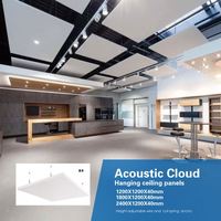 Panneau en fibre de verre d'usine 600mm X 1200mm 15mm Plafonds acoustiques Laine de verre 1200*1200mm Carreau de plafond carré