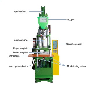 Hnoc 15t nhỏ dọc đầu cáp cắm nhựa máy ép phun tai nghe cáp làm cho máy - Product Image 4