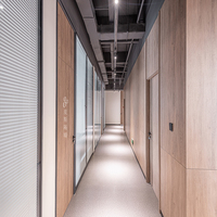 Intimité Insonorisé Bois MDF WPC panneau mural préfabriqué intérieur cloison séparateurs de pièces cabine Panneau solide cloison