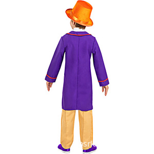 Disfraz de Willy Wonka para niños, abrigo morado, sombrero naranja, traje de cosplay para niños, disfraz para fiesta de Halloween - Product Image 3