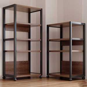 Modern <b>Industrial</b> Oak Metal 5-Tier Freestanding Waterproof Adjustable Kitchen Storage <b>Shelf</b> Pantry Organizer Rack for Food - Product Image 4