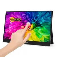 Touchscreen LCD IPS Monitor portatile 1080p Monitor portatile attaccabile da 15.6 pollici per Laptop con Touchscreen Full HD a 10 punti