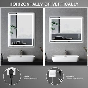 <span class=keywords><strong>Espejo</strong></span> de baño antiniebla moderno, sensor táctil de brillo, montado <span class=keywords><strong>en</strong></span> <span class=keywords><strong>la</strong></span> pared, iluminado, inteligente, sin marco, <span class=keywords><strong>espejo</strong></span> Led de baño con Bluetooth - Product Image 5