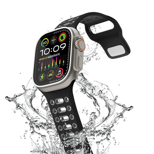 Correa de Reloj de Silicona RYB para <span class=keywords><strong>Apple</strong></span> Series 8 7 6 <span class=keywords><strong>SE</strong></span> Ultra 49mm 45mm 44mm 42mm 41mm <span class=keywords><strong>40mm</strong></span> 38mm, Accesorios Deportivos para iWatch - Product Image 5
