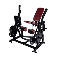Nouvelle machine d'extension des jambes isolalettes à charge par plaques en acier, avec dispositifs de sécurité, pour salles de sport commerciales et centres de fitness