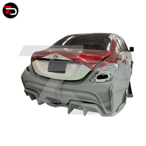 Kit Carrozzeria Larga Stile T in Offerta Speciale per <span class=keywords><strong>Mercedes</strong></span> Classe C W205 <span class=keywords><strong>C180</strong></span> C220 C260 con Parafanghi Larghi Paraurti Minigonne Laterali e Alettone Posteriore - Product Image 3