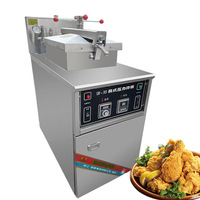 Venta caliente electricidad/gas pollo freidora profunda freidora de presión profunda filete de pollo, patatas fritas, pollo frito