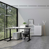 I-icon — bureau ajustable et automatique, bureau d'ordinateur, avec cadre métallique, à jambes simples, hauteur réglable