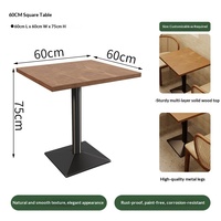 Ensemble de mobilier de restaurant d'Asie du Sud-Est en bois massif, canapé, banquette et table à manger, pour projets hôteliers commerciaux, modèle YCS-2025-001