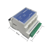 Módulo de E/S Remoto con Protocolo Modbus WST-BSI-0808R con 8 Entradas y 8 Salidas de Relé RS232/485, Material PC+PCB para Hogar Inteligente