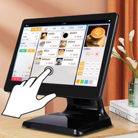 Sistema POS Todo en Uno con Pantalla Táctil Individual/Doble de 15.6 Pulgadas, CPU Intel I3/I5, Windows 10/11, Wi-Fi 6, NFC, para Tiendas Minoristas, 1 Año de Garantía