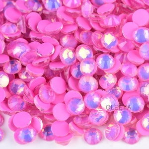 Nouveauté Usine Oleeya 2028 – Strass en Verre Couleurs Opale Mocha Populaires, Non Thermocollants, à Dos Plat pour Vêtements - Product Image 4