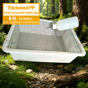 Boîte d'élevage professionnelle <span class=keywords><strong>pour</strong></span> petits animaux, bouteille d'eau réglable, tailles variées, plateau en plastique PP épaissi <span class=keywords><strong>pour</strong></span> hamster, cage de laboratoire, <span class=keywords><strong>terrarium</strong></span> - Product Image 1