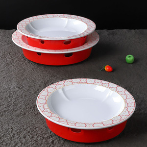Assiette de présentation simple et haute pour fruits de mer, imitation porcelaine, 18 cm, durable, pour plats froids d'hôtel, usage commercial - Product Image 3