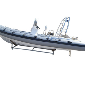 6.8m PVC/HYPALON/ORCA Fiberglass Hull Deep V Boat Semi-rigid <b>Inflatable</b> Sport Yacht With Engine <b>Inflatable</b> Rib Yacht - Product Image 5
