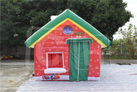 CH Maison de Noël gonflable géante de décoration extérieure drôle avec des bonhommes de neige pour l'événement