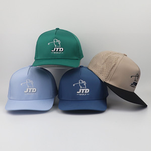 Casquettes de baseball personnalisées brodées en 3D à 5 panneaux, ajustables, structurées, style snapback, pour hommes, pour le sport et le golf - Product Image 3