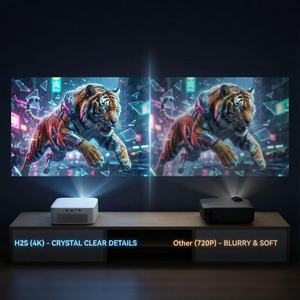 Aome Factory 2024 Nouveau projecteur LED mini portable intelligent Android OS 1080P Cinéma maison 4K Extérieur WiFi 3D - Product Image 2